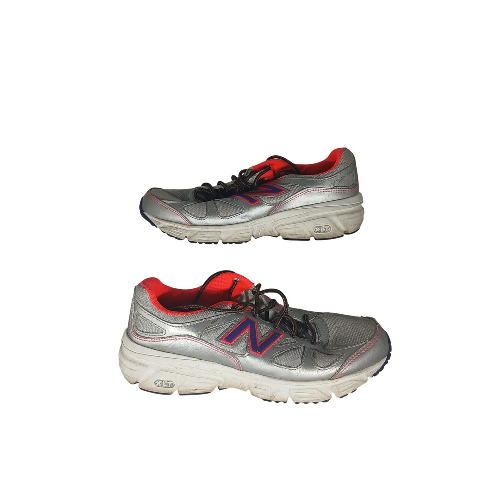 New Balance 571 Running Shoes 8.5 Silver Pink Blue WE571SB3 Y2K Metallic Sporty